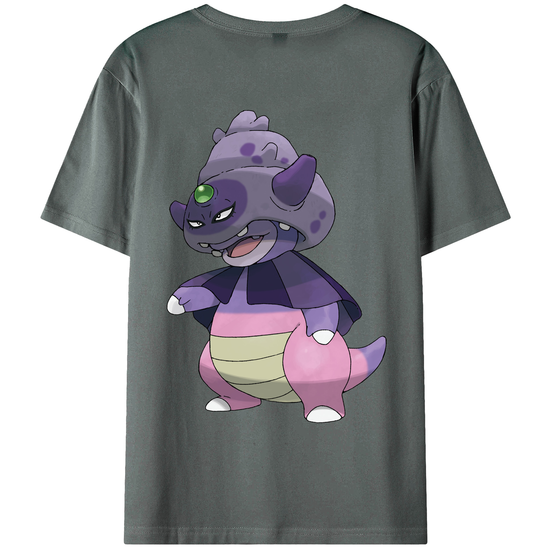 （画像用） ポケットモンスター Pokémon 綿100％ メンズ半袖Tシャツ（バックプリント） 通気性